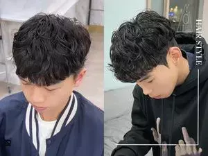 男生髮型羊毛捲男中学生发型男生短发