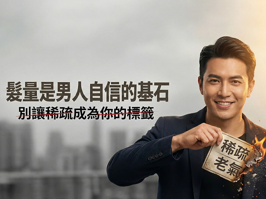 髮量是男人自信的基石，別讓稀疏成為你的標籤。