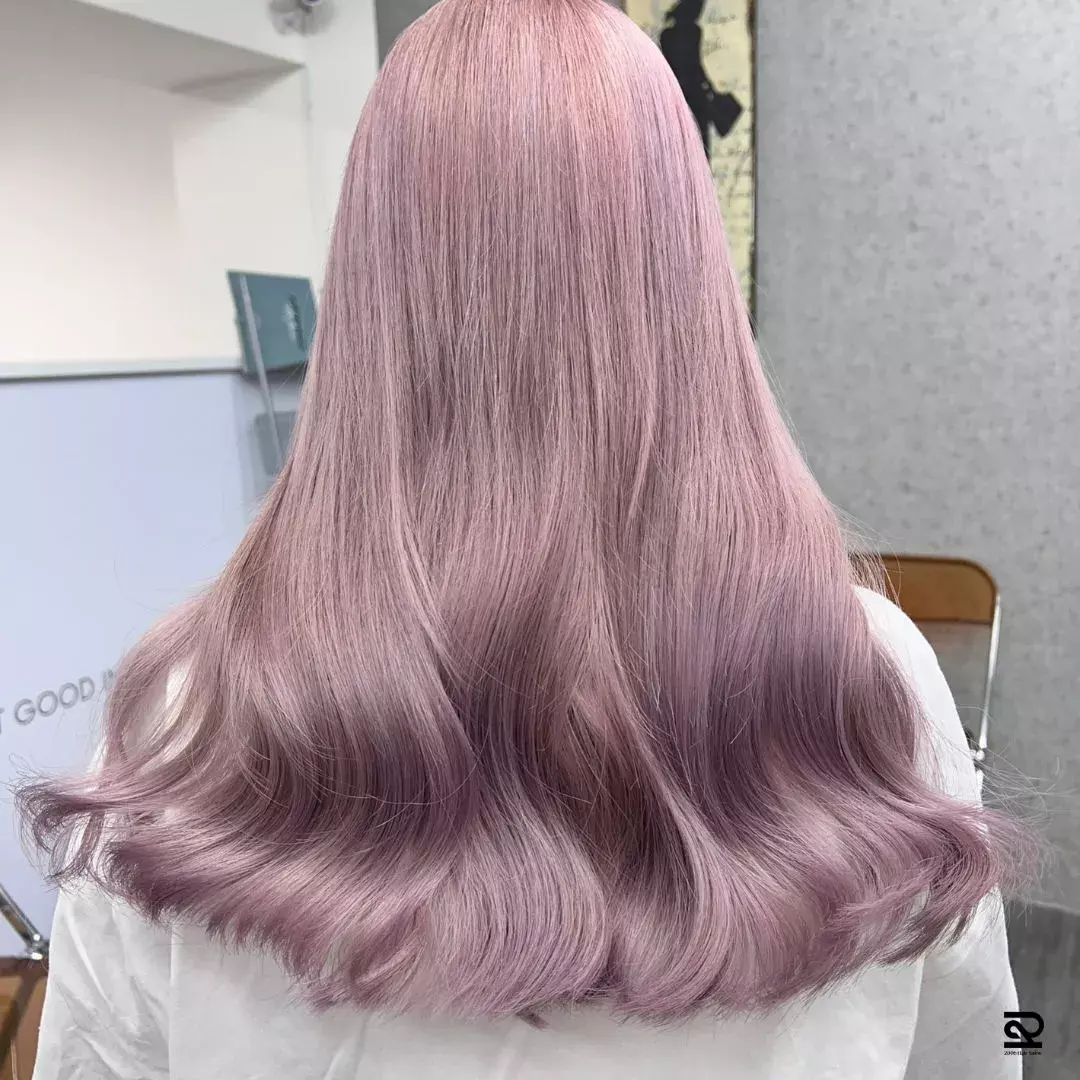 染髮粉色頭髮玫瑰粉紫色染髮顏色髮色
